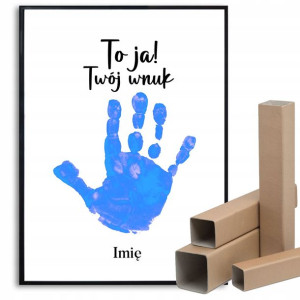 PLAKAT 29,7x42cm Twój Wnuk Dzień Dziadka Imię Wzor