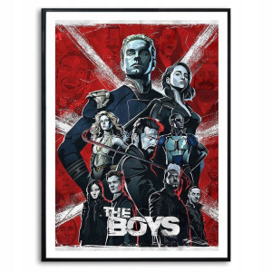 PLAKAT 32x44,5cm Bohaterowie THE BOYS Dużo Wzorów