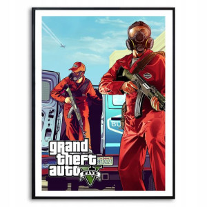 PLAKAT 32x44cm Dekoracyjny Obraz na Ścianę GTA V