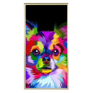 Plakat 60x120cm Pop Art Chihuahua Geometry Wzory