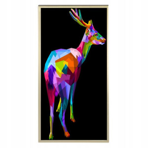 Plakat 60x120cm Pop Art Jeleń Geometryczne Wzory