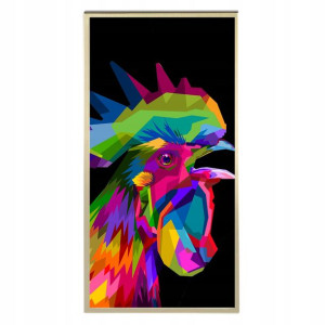 Plakat 60x120cm Pop Art Kogut Geometryczne Wzory