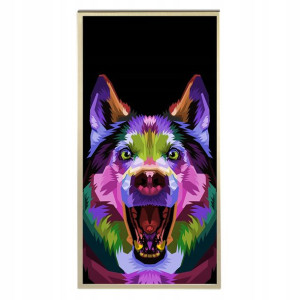 Plakat 60x120cm Pop Art Owczarek Geometry Wzory