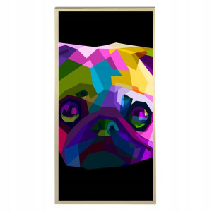 Plakat 60x120cm Pop Art Pies Geometryczne Wzory