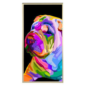 Plakat 60x120cm Pop Art Shar Pei Geometry Wzory