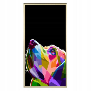 Plakat 60x120cm Pop Art Szczeniak Geometry Wzory