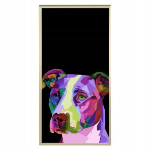 Plakat 60x120cm Pop Art Terrier Geometryczne Wzory