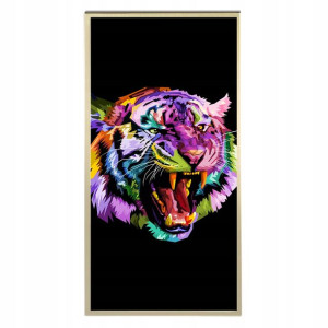 Plakat 60x120cm Pop Art Tygrysy Geometryczne Wzory