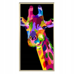 Plakat 60x120cm Pop Art Żyrafa Geometryczne Wzory