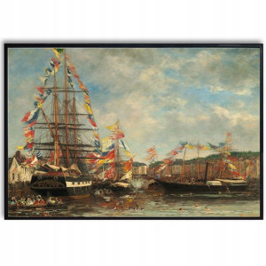 PLAKAT 91x61cm Obraz Festival in Harbour Art Wzory