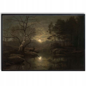 PLAKAT 91x61cm Obraz Las o Północy Art Dużo Wzorów