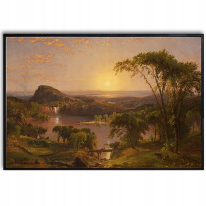 PLAKAT 91x61cm Obraz Lato Jezioro Ontario Wzory