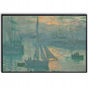 PLAKAT 91x61cm Obraz Wschód Słońca na Morzu Wzory