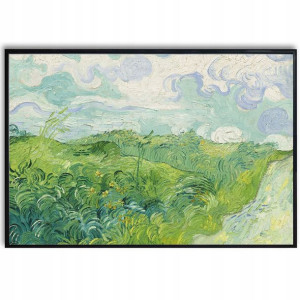 PLAKAT 91x61cm Obraz Zielone Pola Pszenicy Wzory