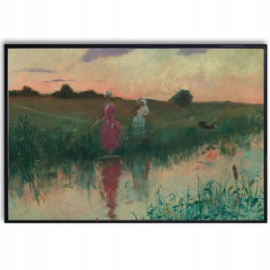 PLAKAT 91x61cm Obraz Łowiąca Kobieta Dużo Wzorów