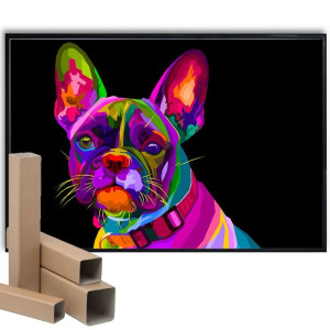 Plakat A3 29,7x42 Bulldog Francuski POP ART Wzory