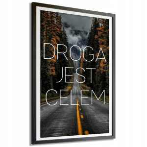PLAKAT A3 29,7x42cm DROGA JEST CELEM Funny Wzory