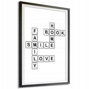 PLAKAT A3 29,7x42cm FAMILY SMILE LOVE Funny Wzory