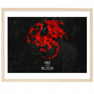 Plakat A3 29,7x42cm Fana Serialu Ród Smoka Wzory