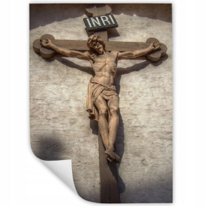 Plakat A3 29,7x42cm JEZUS Krzyż Katolickie Wzory