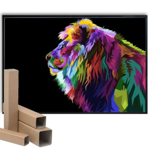 Plakat A3 29,7x42cm Lew Lion POP ART Różne Wzory
