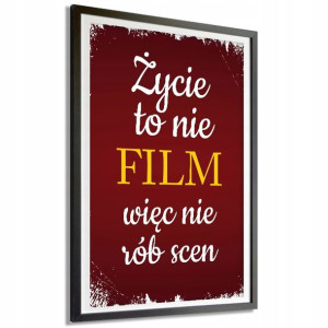 PLAKAT A3 29,7x42cm NIE RÓB SCEN Śmieszne Wzory