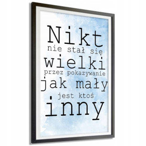 Plakat A3 29,7x42cm Nikt Nie Stał Się Wielki Wzory