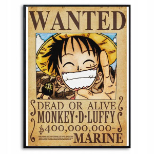 PLAKAT A3 29,7x42cm ONE PIECE LUFFY Anime Wzory