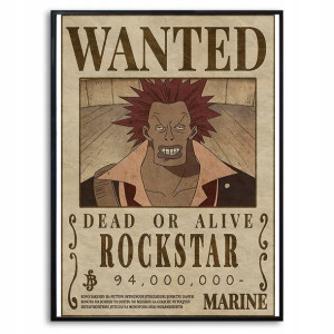 PLAKAT A3 29,7x42cm ONE PIECE ROCKSTAR Anime Wzory