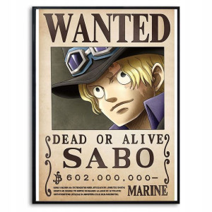 PLAKAT A3 29,7x42cm ONE PIECE SABO Anime Top Wzory