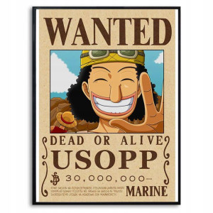 PLAKAT A3 29,7x42cm ONE PIECE USOPP Anime Wzory