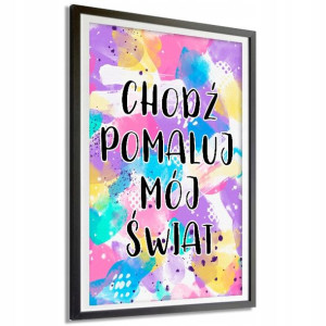 PLAKAT A3 29,7x42cm POMALUJ MÓJ ŚWIAT Funny Wzory