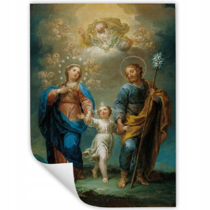 Plakat A3 29,7x42cm Religijne Święta Rodzina Wzory