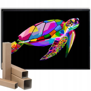Plakat A3 29,7x42cm Żółw POP ART Top Różne Wzory