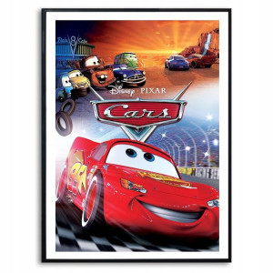 PLAKAT A3 29,7x42cm ZYGZAK ZŁOMEK AUTA Top Wzory
