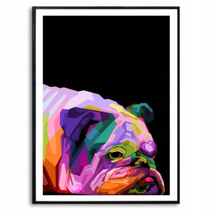 PLAKAT A3 Dekoracyjny ANIMALS GEOMETRYCZNE Wzory