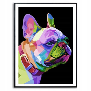 PLAKAT A3 Dekoracyjny PORTRET GEOMETRYCZNE Wzory
