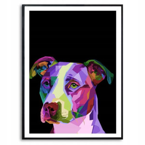 PLAKAT A3 Dekoracyjny TERRIER GEOMETRYCZNE Wzory