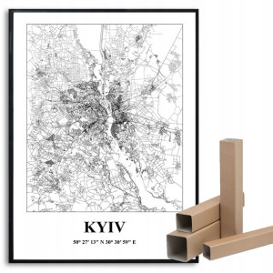 Plakat A3 dla Podróżnika Miasta Świata KIJÓW Wzory