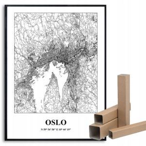 Plakat A3 dla Podróżnika Miasta Świata OSLO Wzory