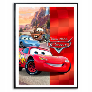 PLAKAT A3 do Pokoju Dziecka AUTA ZYGZAK Top Wzory