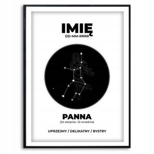 PLAKAT A3 Obraz na Ścianę TWÓJ ZNAK ZODIAKU Wzory