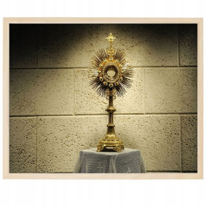 PLAKAT A3 OBRAZ Religia Adoracja Monstrancja Wzory