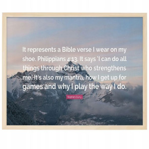 PLAKAT A3 OBRAZ Religijny Cytat Biblia Siła Wzory