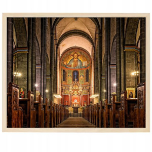 PLAKAT A3 OBRAZ Religijny Katedra Kościół Wzory