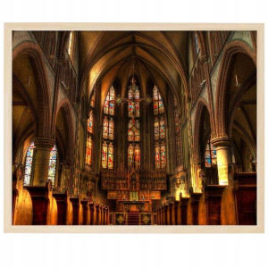 PLAKAT A3 OBRAZ Religijny Kościół Katedra Wzory