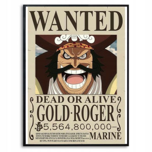 PLAKAT A3 ONE PIECE GOLD ROGER Anime Topowe Wzory