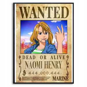 PLAKAT A3 ONE PIECE NAOMI HENRY Anime Top Wzory
