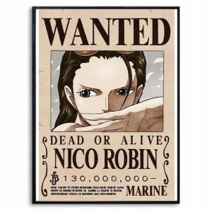 PLAKAT A3 ONE PIECE NICO ROBIN Anime Topowe Wzory