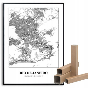 Plakat A3 Podróżnik Miasta RIO DE JANEIRO Wzory